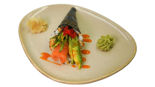 Spicy Sake Hand Roll